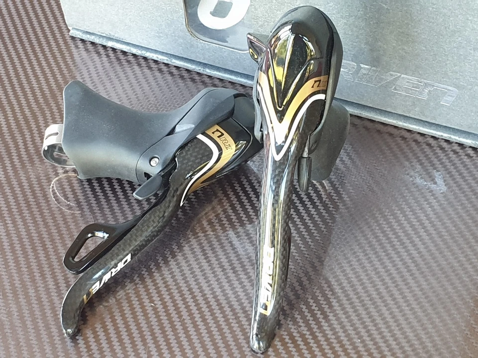 NOS Driven RZ Carbon STI Gear Brake Levers (10s Shimano) Road Bike Shifters RARE - Image 2 of 4