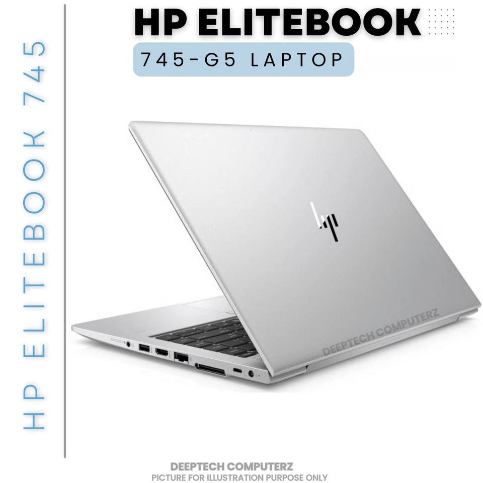 HP EliteBook 735 G5 Laptop 14" inch AMD Ryzen 7 Pro 32GB RAM 2TB SSD Windows 11 - Image 2 of 4