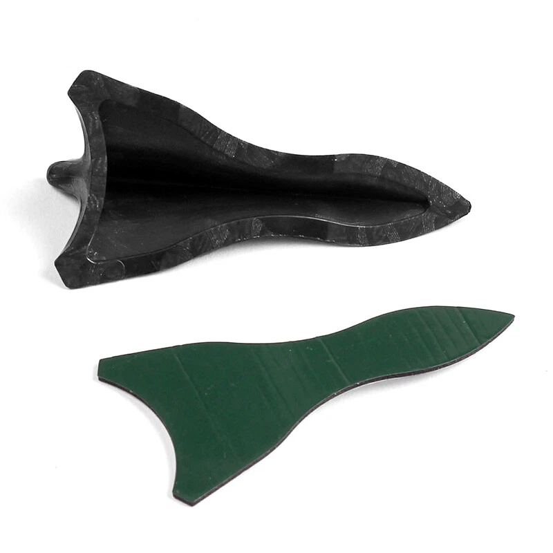 Kit de 10 piezas de alerón de aletas de tiburón de techo para parachoques parabrisas fibra de carbono duradero Foto 4 de 4