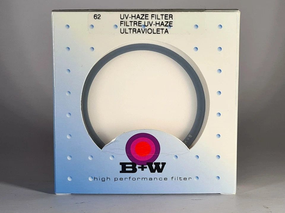 Schneider B&W UV-Haze Filter 62mm High Performance Filter New in Box - Image 4 of 4