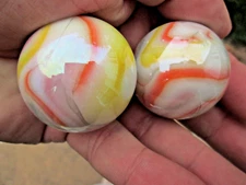 2 MAMMOTH 1 5/8 INCH 42MM GELATO BY MEGA / VACOR MARBLES