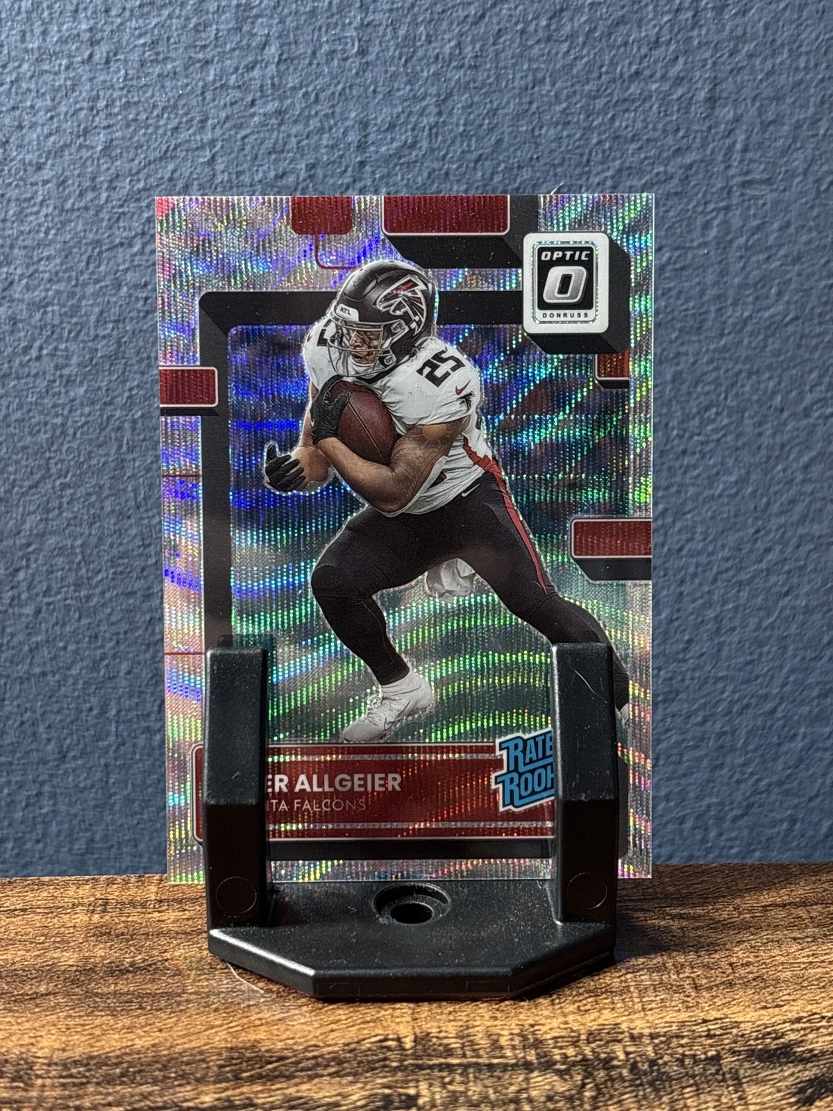 2022 Donruss Optic #278 Tyler Allgeier Wave #/300 RC Rated Rookie Card Falcons