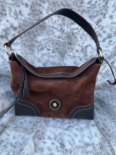 Dooney & Bourke Nubuck Shoulder Brown Bag Vintage