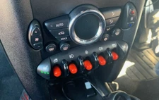 Fits MINI R55 RED Toggle Switch Cover / Caps PVC Cooper S one JCW X 10 Clubman