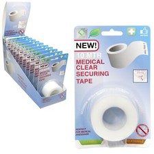 A&E Clear Medical Secure Hospital Adhesive Breathable Tape First Aid Bandage 10m
