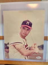 Eddie Matthews 2023 Super Break Insane Ink Edition 8x10 Baseball JSA Auto