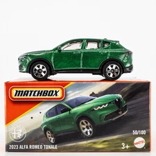 2024 Matchbox Power Grabs #50 2023 Alfa Romeo Tonale GREEN | 2025 BOX ART | FSB
