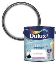 Dulux Easycare Bathroom Soft Sheen Walls  ceiling White Paint Matt Finish 2.5L
