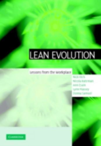 Lean Evolution Lessons from Workplace Nick Rich Nicola Bateman An… 9780521843447