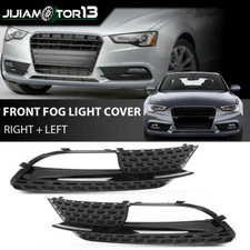 Fit For AUDI A5 2012-16 Front Bumper Lower Fog Light Grille Cover Grill Panel
