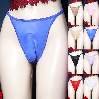 Unterwäsche Herren Nachtwäsche Beutel Bikinis Wetlook Dessous Übergröße