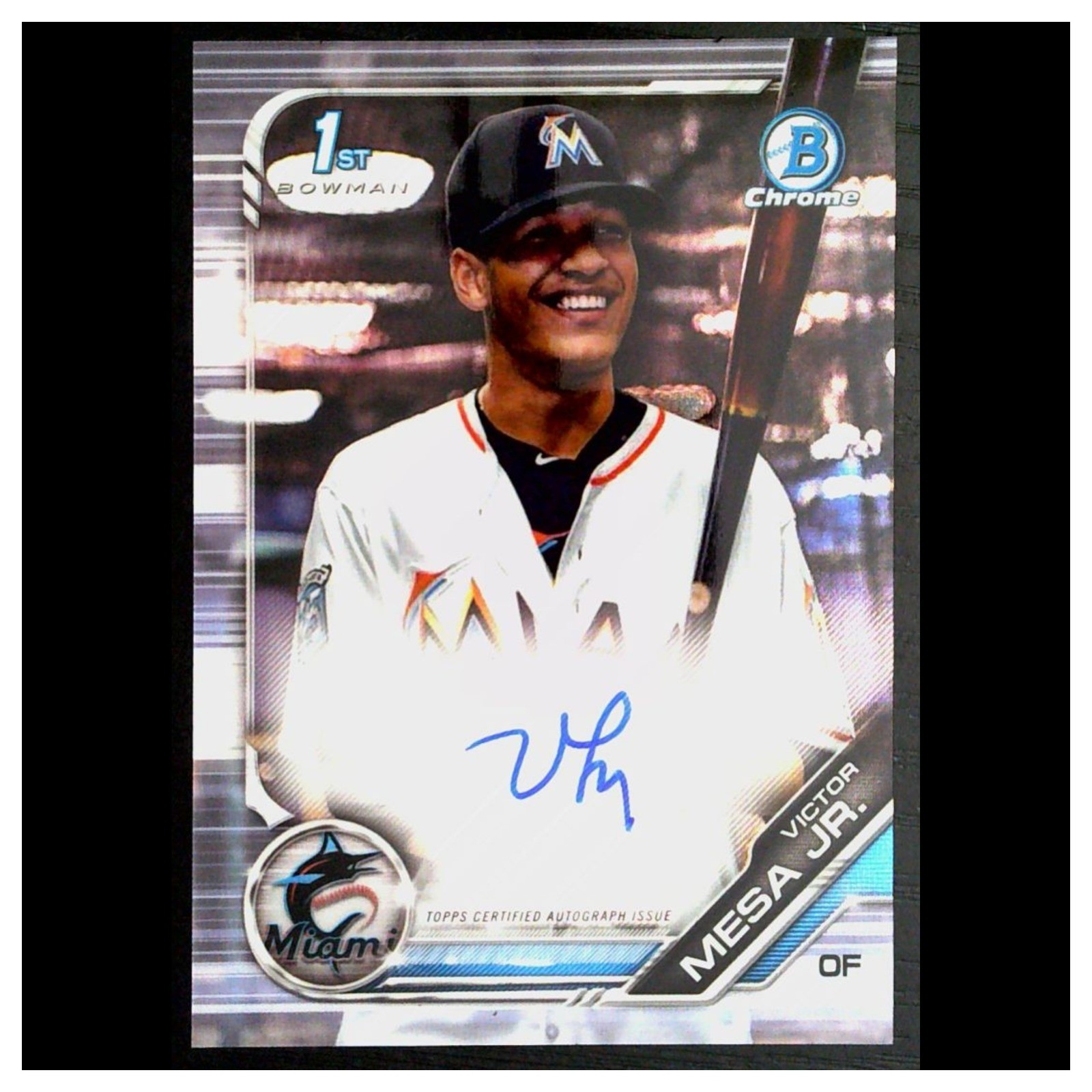 Victor Mesa Jr. Rookie #CPA-VMJ Autograph 2019 Bowman Chrome Prospect Autographs