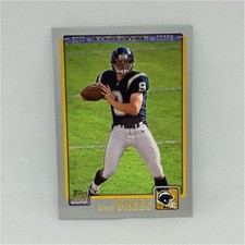 2001 Topps Drew Brees Rookie Card #328 San Diego Chargers NFL Base Set. rookie card picture