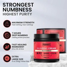 Proinnate Numbmax Deep Numbing Cream Maximum Strength Relief Menthol Odor-Free