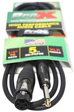 Prox XC-PXF05 Unbalanced 1/4" TS-M to XLR-F High Performance Audio Cable - 5 ft