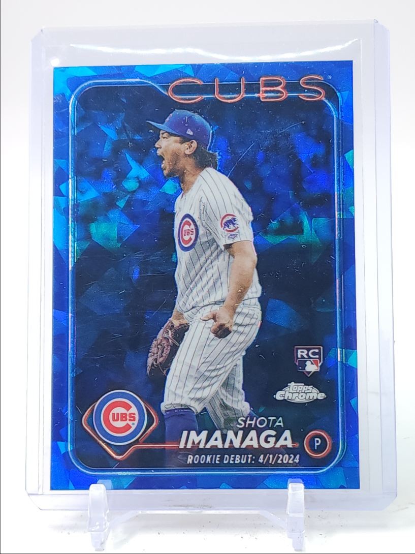 SHOTA IMANAGA 2024 TOPPS CHROME UPDATE SERIES SAPPHIRE ROOKIE DEBUT RC Q3882