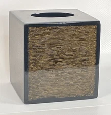 Croscill Home Whitney Tissue Box Cover Bronze  5 5/8"h x 5 1/2" Acrylic