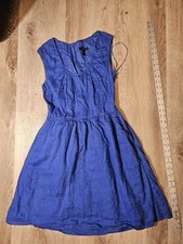 J.Crew 100% Linen Blue Sleeveless Summer Dress Size 2