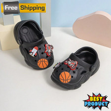 Kids Cartoon Clogs EVA Beach Sandals Slip-On Shoe Summer Boys Girls Hole Slipper