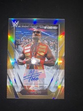 2026 TOPPS CHROME WWE WRESTLING CARD MONTEZ FORD #BCA-MOF AUTO SIGNED 37/50 GOLD