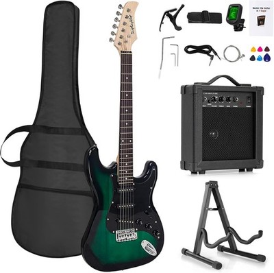 Display4top Full-Size E-Gitarre komplettstes Anfänger Super Kit Paket mit