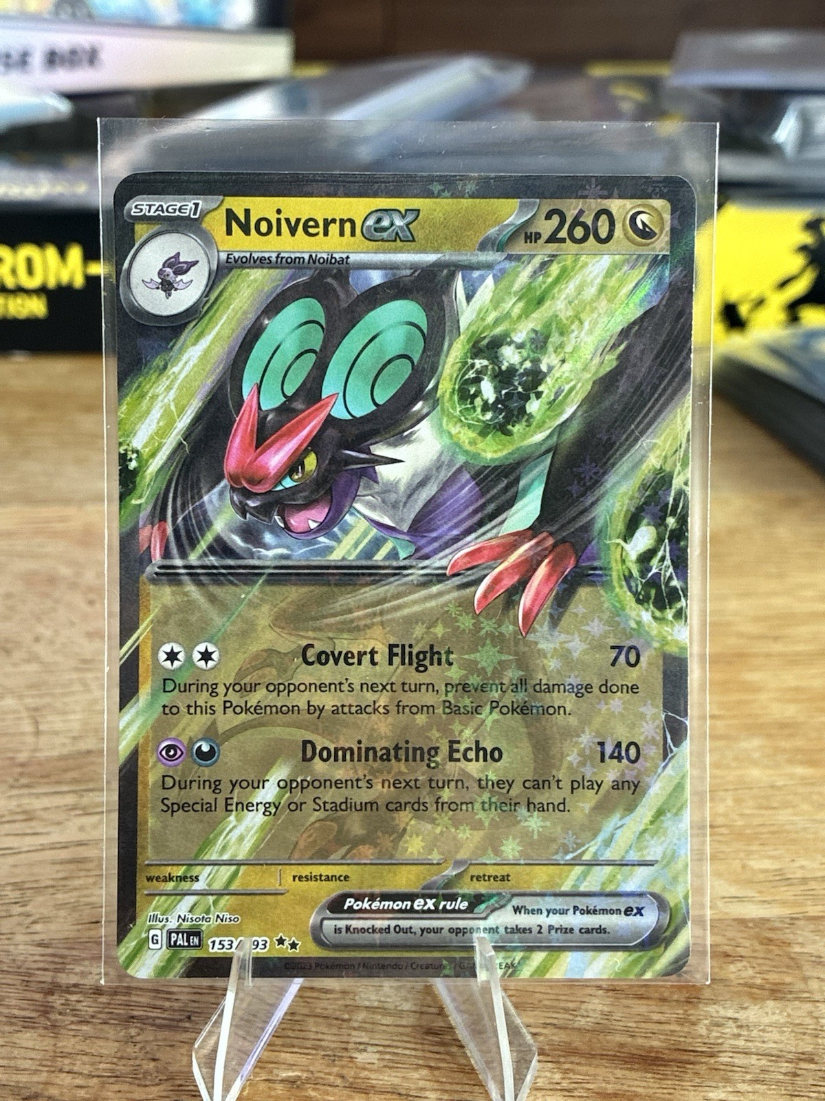 Noivern Ex 153/193 Double Rare Paldea Evolved Pokemon NM Near Mint