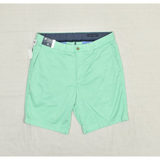NEW Cremiuex Men's Bermuda Short Lyocell Green Size 35 Madison Stretch Zip