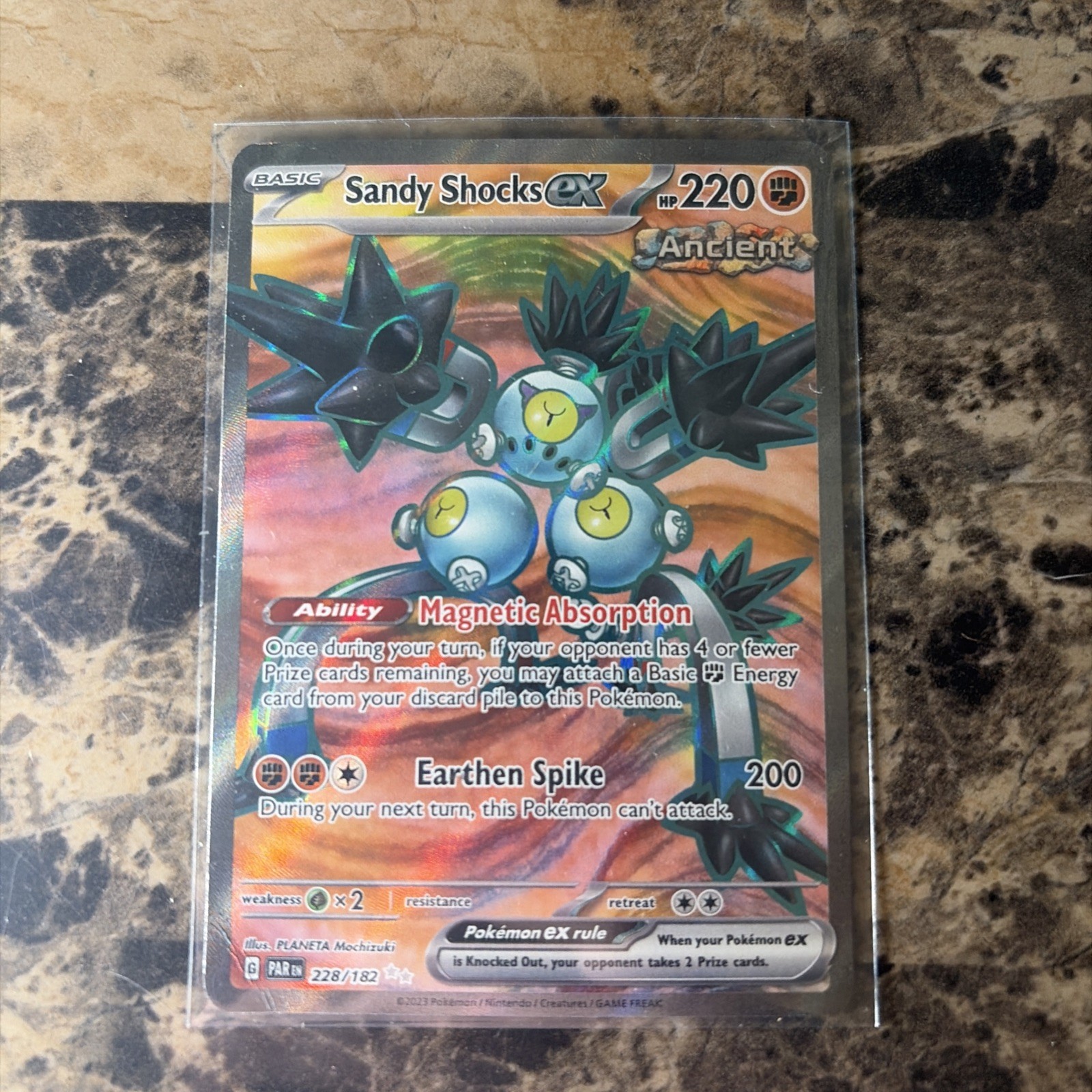 Sandy Shocks EX 228/182 Sv04: Paradox Rift Holo