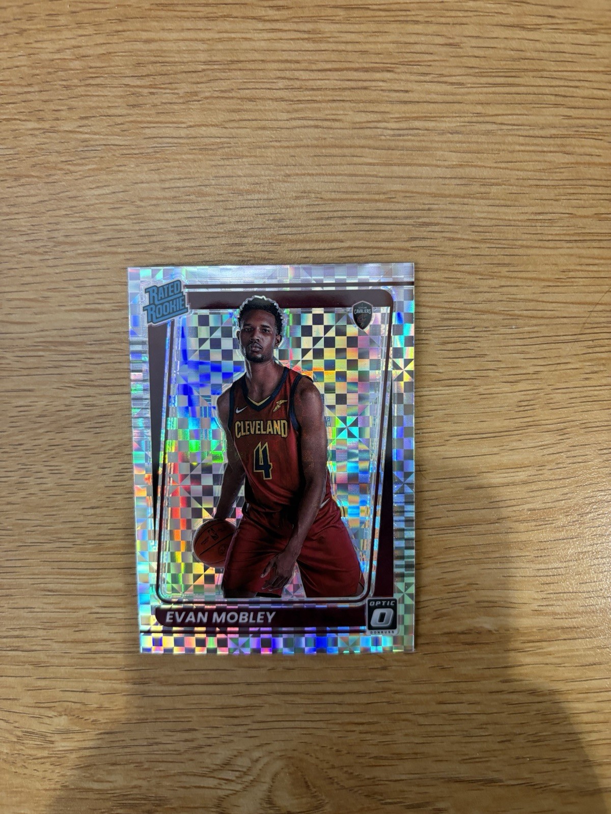 2021-22 Panini Donruss Optic Evan Mobley Rated Rookie Checkerboard SSP #175 Cavs