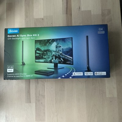 Govee HDMI 2.1 Sync Box Kit 2, Includes AI Sync Box and Light Bars