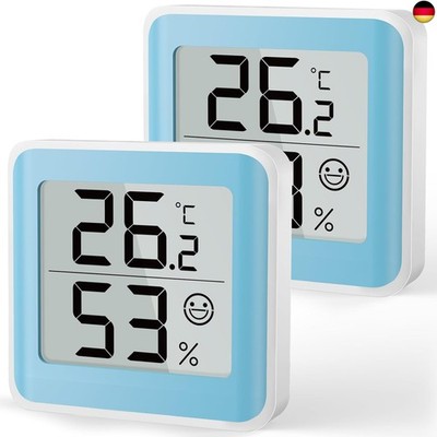 MeesMeek Raumthermometer Innenfeuchtigkeitsmesser Temperaturmonitor Hygrometer