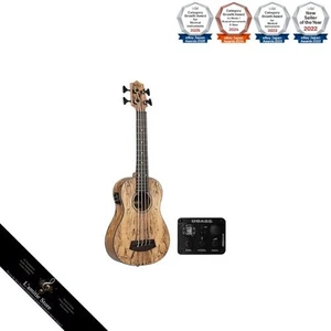KALA U-Bass Exotic Bois Series Ukulele avec corps de mangue et rond-point