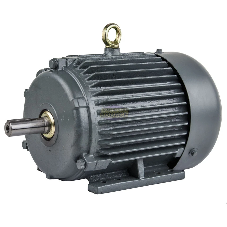 2 HP 3 Phase Electric Motor 1800 RPM 145T Frame TEFC 230/460V Premium Efficiency - Image 4 of 4