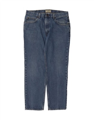 L.L.BEAN Herren Classic Fit Straight Jeans W36 L30 Blau Baumwolle DQ21
