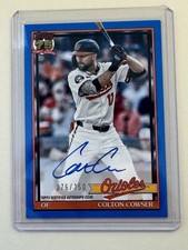 Colton Cowser Auto Blue /150 1991 Topps Insert 2026 Topps Series 1 91A-COW