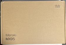 Cisco Meraki MX95-HW Security  SD-WAN Appliance   Unclaimed, No License NEW