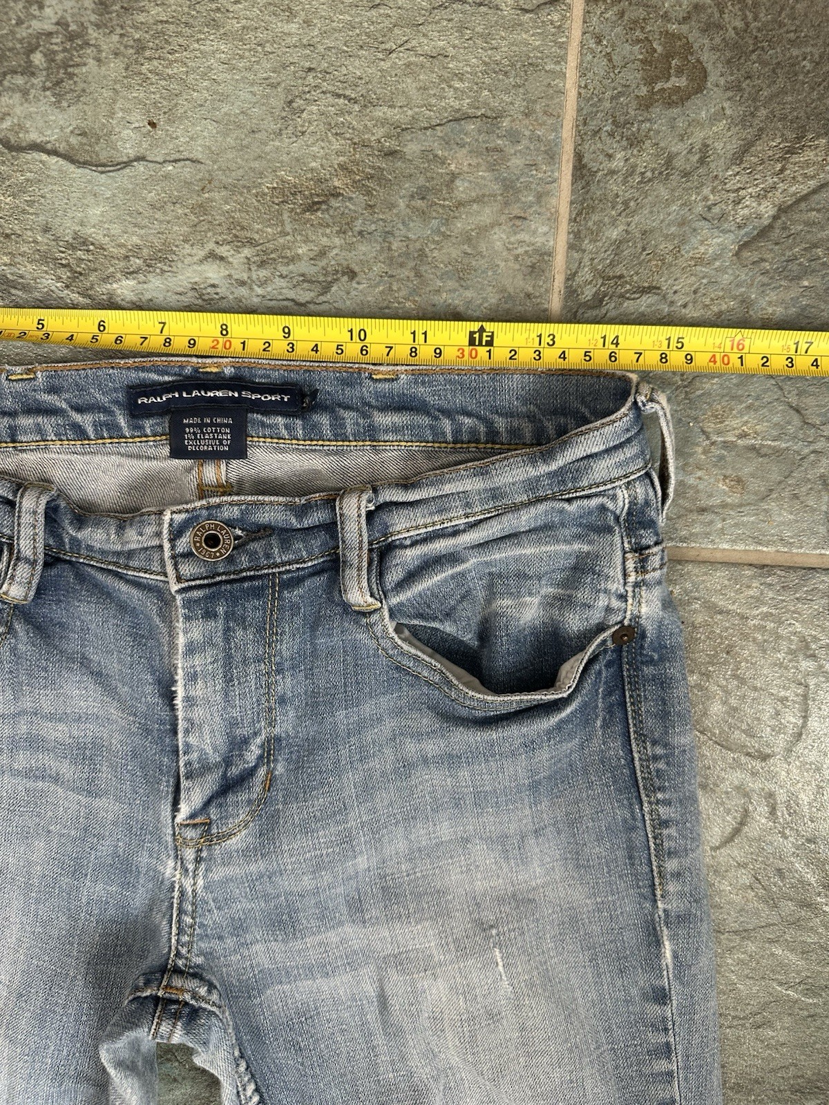 Vintage Ralph Lauren Sport Tribeca 114 Jeans Blue Label Boot Cut Women's 28 Y2K thumbnail 7