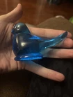 VINTAGE 1993 FENTON SIGNED RON RAY GLASS BLUE BIRDS OF HAPPINESS