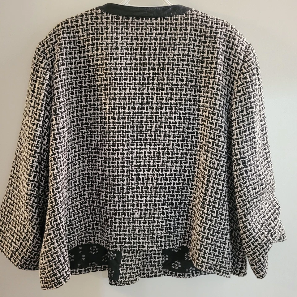 Blazer Pendleton con botones para mujer talla grande 24 W Foto 2 de 4