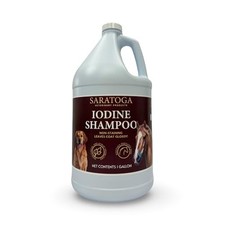 Saratoga 2 Iodine Shampoo for Horses  Dogs - Antiseptic Wash for Skin, Fungus