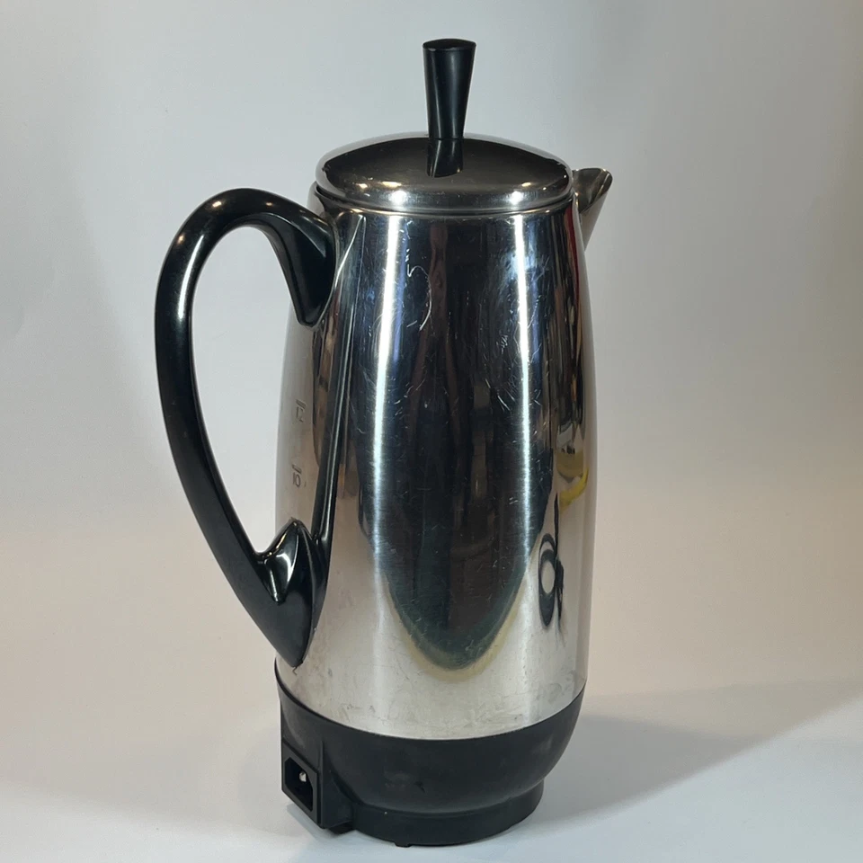 Cafetera percoladora Farberware súper rápida de acero inoxidable modelo FCP412 VER DESC Foto 3 de 4