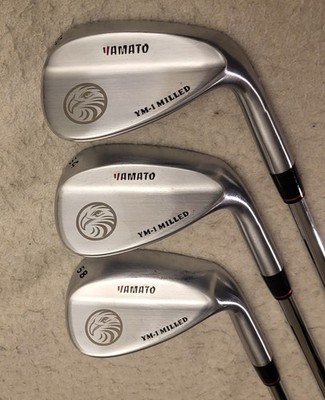 Yamato Golf YM-1 Milled Full Face Wedge Set 50,54,58 Degree RH 3 PCS