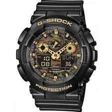 Casio G-Shock GA-100 Series Mens / Boys Analogue-Digital Watch Camouflage