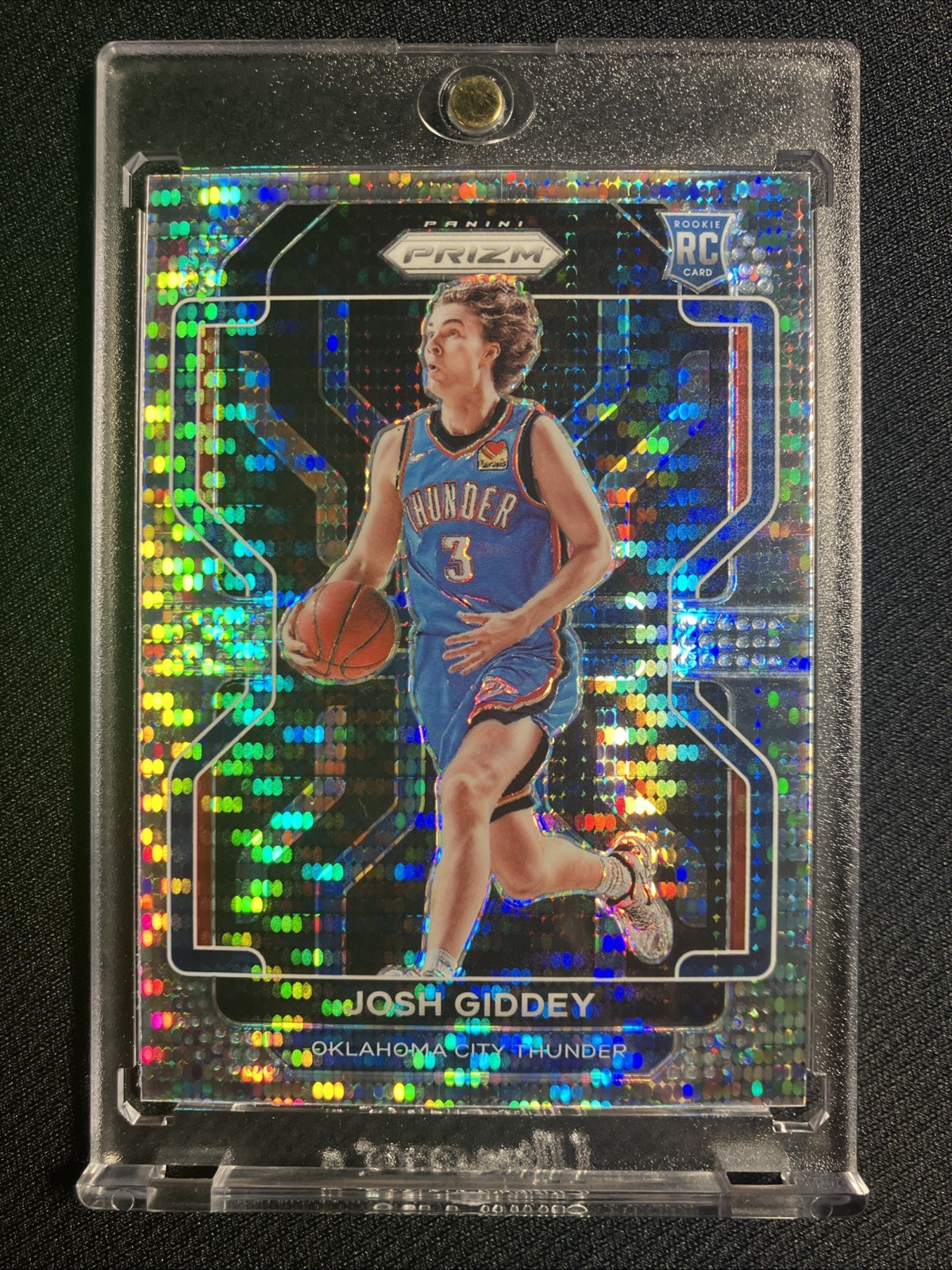 2021-22 Panini Prizm Basketball Josh Giddey Silver Pulsar SSP #301 Rookie RC CHI