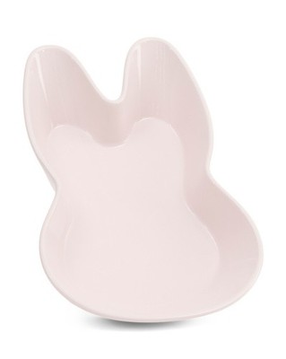 New Pink R Squared Dining 12'' Bunny Shaped Ceramic Baker Easter Spring Dish