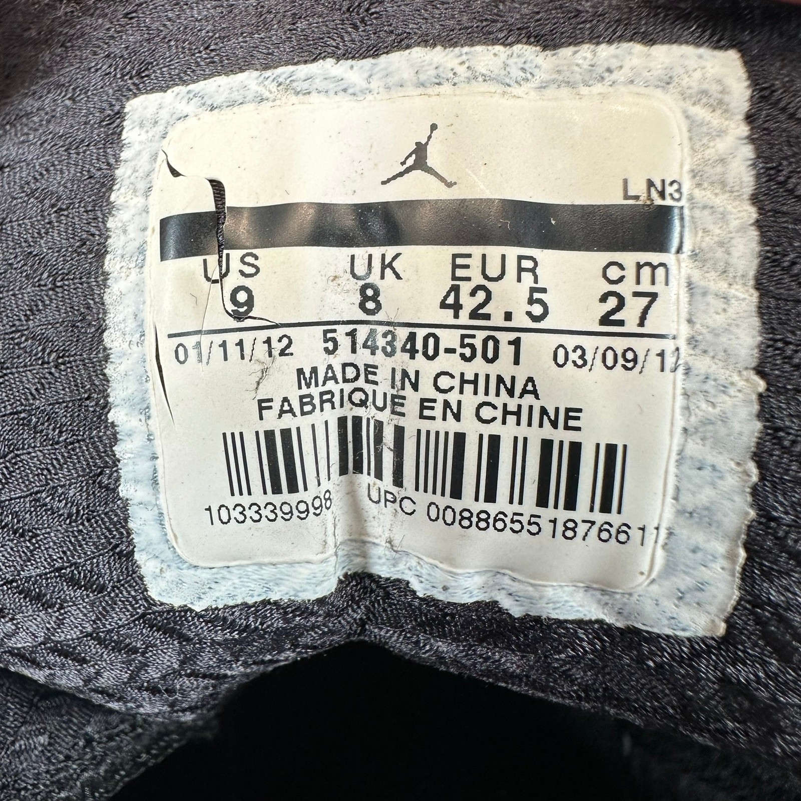 Nike Air Jordan Fly Wade 2 EV Club Miami Nights 2012 SZ 9 5144340-501 Basketball thumbnail 7