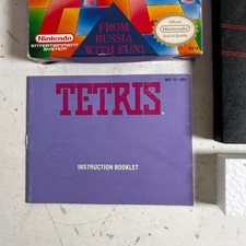 Tetris (Nintendo Entertainment System) NES CIB Video Game Cartridge w/ Manual