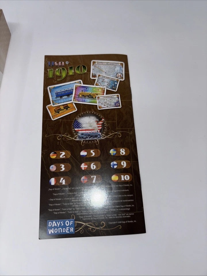 Ticket To Ride USA 1910 Expansion Pack For Days Of Wonder Complete - Image 3 of 4