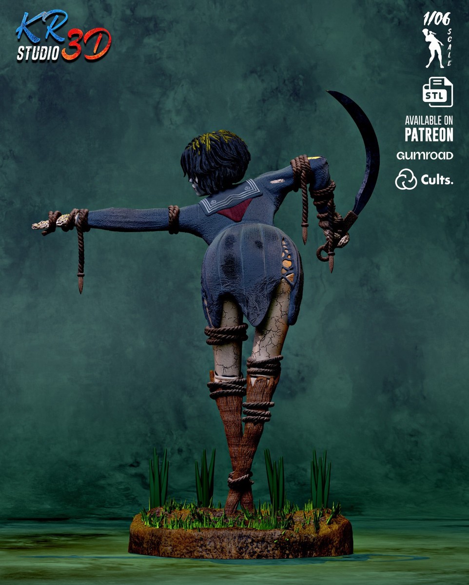 AYAKAKASHI 3D Printed Figure, Unpainted Silent Hill F Model Kit | eBay