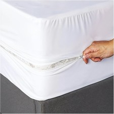 Mattress Encasement Waterproof Protector Zippered Deep Pocket Bed Bug Protector